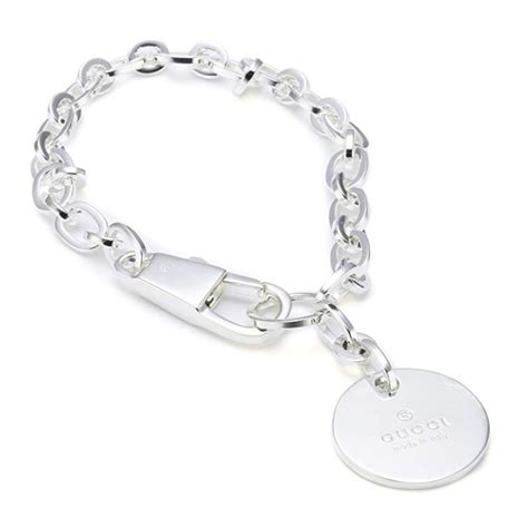 gucci trademark bracelet|gucci charm bracelet in silver.